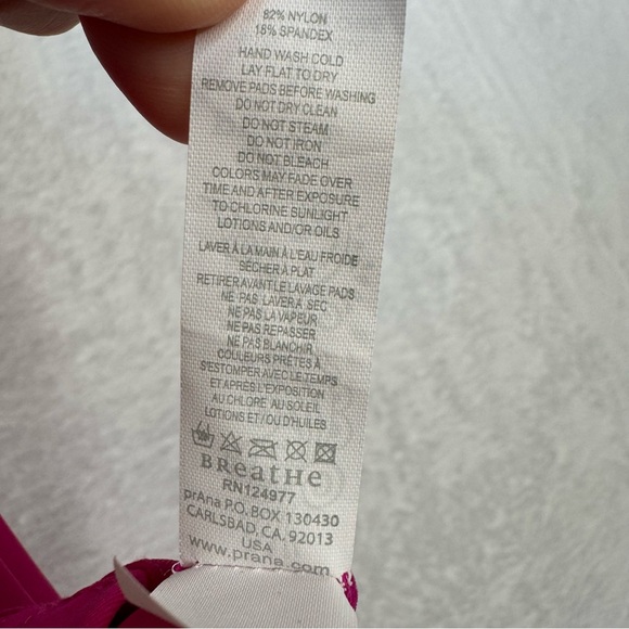 PrAna Avalon Swim Skirt Cover Up Bright Pink UPF 50+ Size Medium - Picture 14 of 16